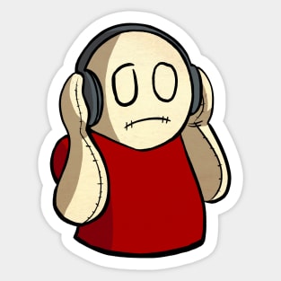 Li'l Depressed Boy -- Headphones Sticker